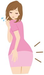 大きいお尻に悩む女性