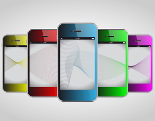 Colour Phone Vector