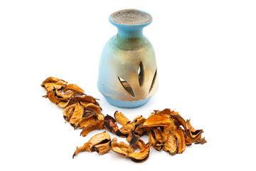 Duftlampe und Potpourri