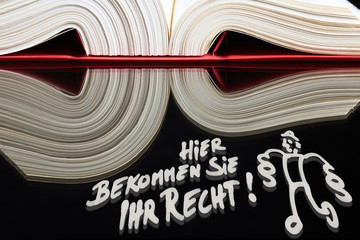 beim Anwalt, in the lawyer's office