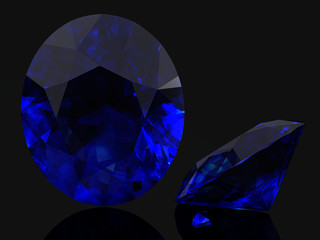 Fototapeta na wymiar blue sapphire