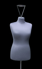 Old shabby mannequin