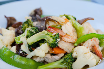 stir fried  food