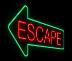 Escape sign.