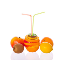 Frischer Fruchtsaft für zwei