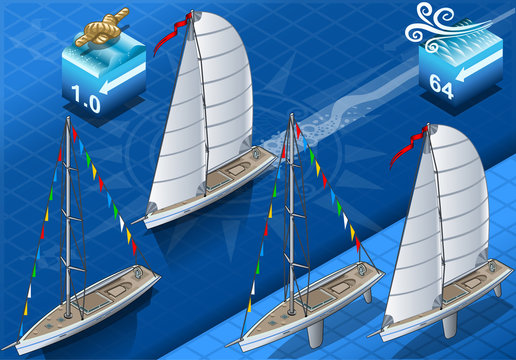 isometric sailships in navigation