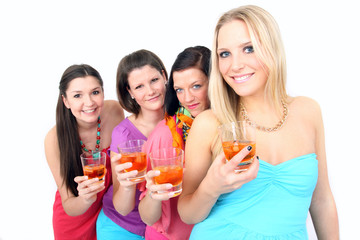 Freude auf der Party