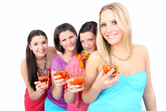 Freude auf der Party