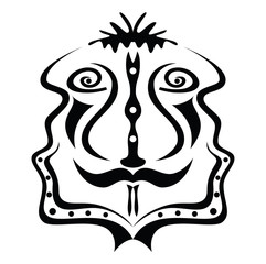 tattoo graphic of face