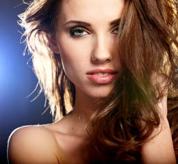 Fototapeta premium Beautiful Romantic Woman portrait