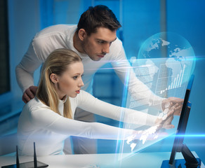 man and woman in laboratory