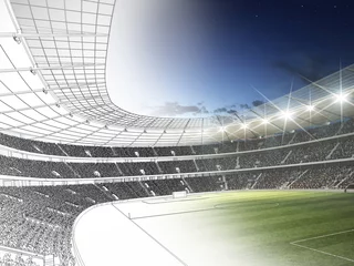 Gordijnen Stadion 3D CAD-weergave © KB3