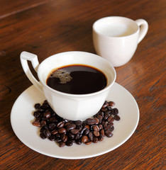 coffee cup and milk