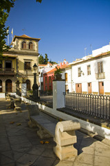 Fototapeta premium colorful historic town Teror in Grand Canaria Island, Spain