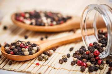 Colorful peppercorns