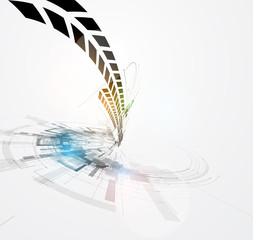 abstract circuit cyber high technology business background