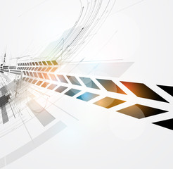 Fototapeta premium abstract circuit cyber high technology business background