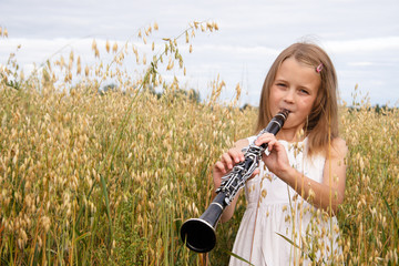 Girl with clarinet