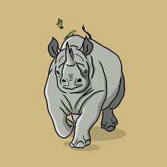 Cartoon Rhino