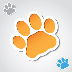 Cat paw banner