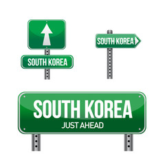 south korea Country road sign