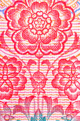 chinese money rmb background flower macro texture