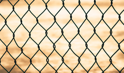 Mesh fence isolated