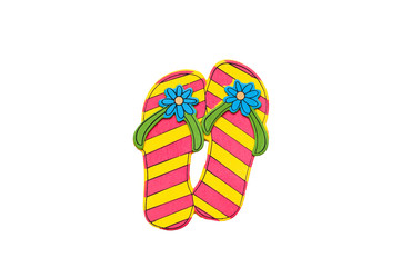 Flip flops isolated on white