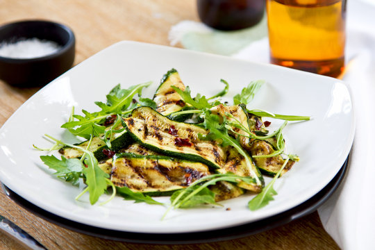 Grilled Courgette Salad