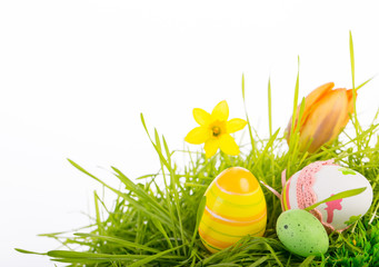 easter decoration green grassland