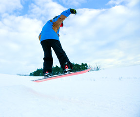 jump with the snowboard