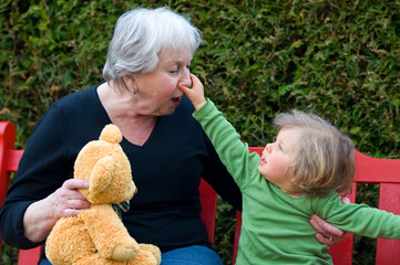 grandma and grandchild