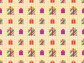 seamless holiday pattern with presents