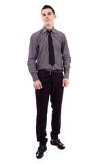 Full length of young businessman