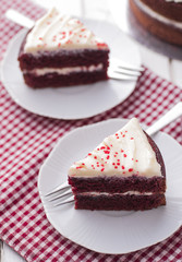 Obraz na płótnie Canvas Red velvet cake