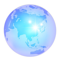 地球　地球儀　水　透明　世界