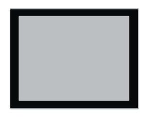 tablet computer isolated on the white backgrounds