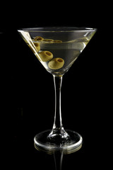 Martini with olives