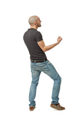 Fototapeta premium man on white background