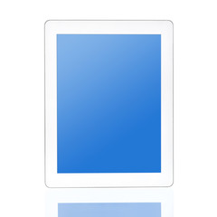 Digital tablet PC in white