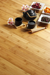 tea ceremony on the fllor
