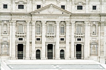 Rome Vatican City entrance of the Holy Cathedral