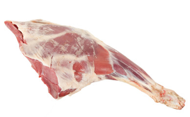 Raw lamb leg