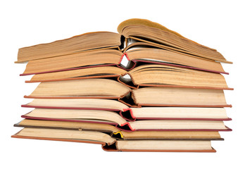 Obraz premium Stack of open books