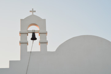 Greek wedding chapel at sunrise © dambuster