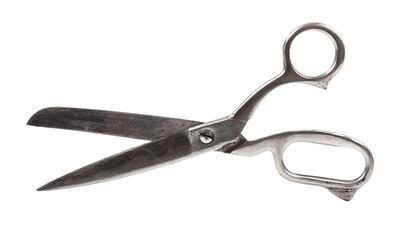 metal scissors isolated on white