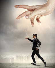 Business man marionette