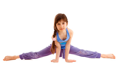 girl  gymnast , isolated