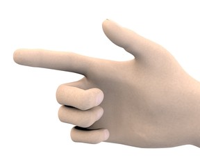human hand - point