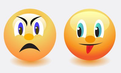 Smilies angry and insolent